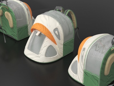 宠物出行新体验 多功能宠物背包的设计建模与渲染全解析